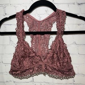 altar’d state size small rose/mauve colored racerback bralette